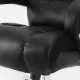 Кресло руководителя PREMIUM Bomer HD-007, НАГРУЗКА до 250 кг, рециклированная кожа, хром, черное. Фото товара с разных ракурсов.